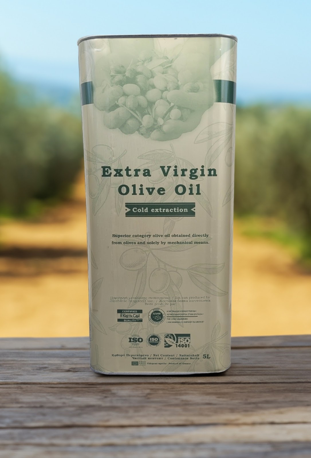 5 Liter Kanister – Extra Virgin Olive Oil, kaltgepresst, aus Kreta